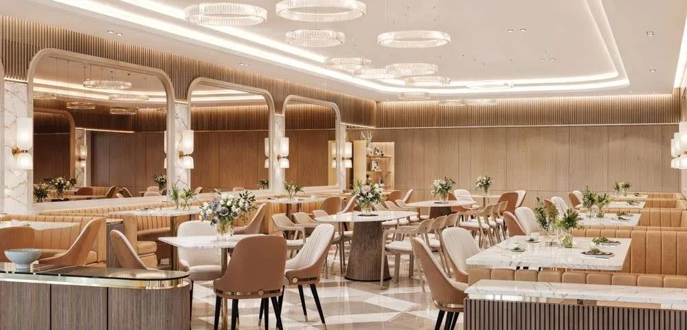 Lodha Haven Clubhouse Dining Lounge