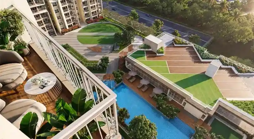 Prestige Suncrest Pool and Sports Courts View