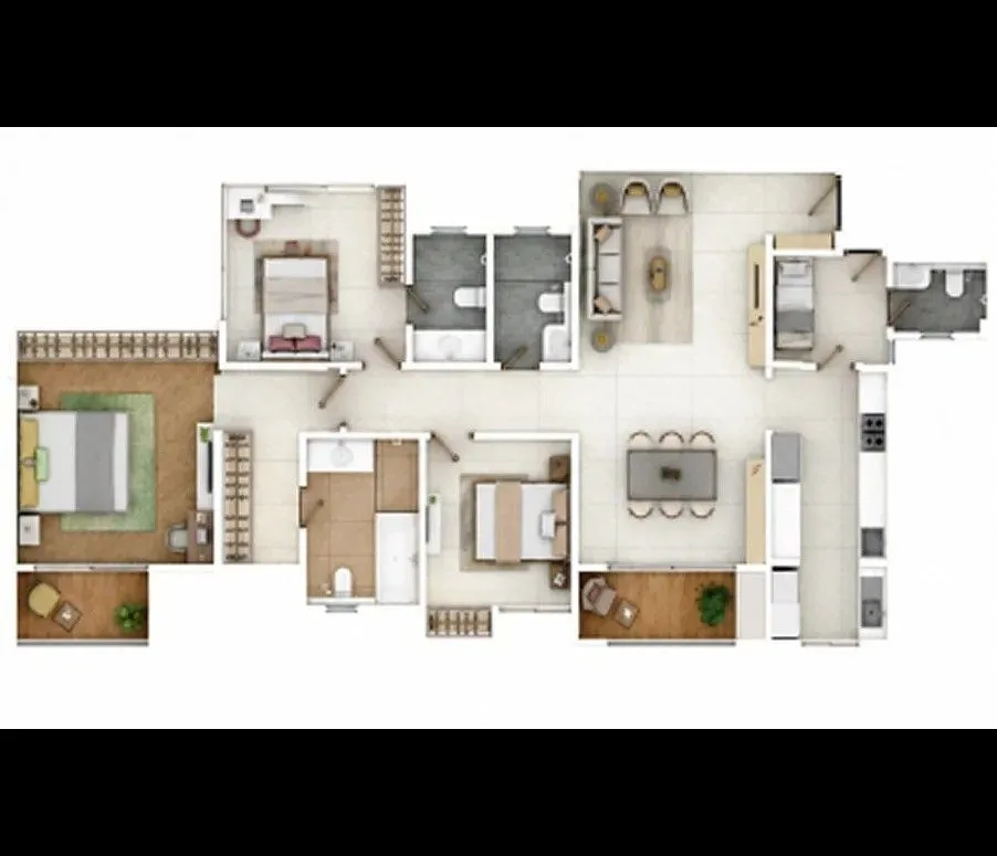 Purva Codename Diamond Floor Plan 3.5 BHK
