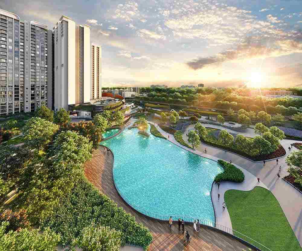 Purva Northern Lights Swimming Pool View