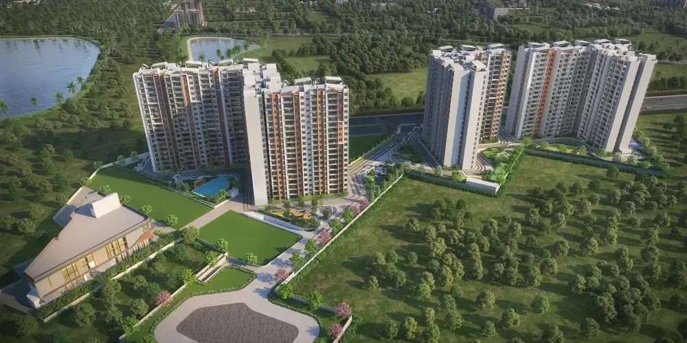 Aerial view of Sumadhura Elysium Panathur Bangalore