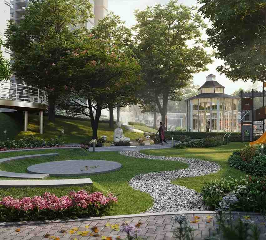 Zen garden at Sumadhura Edition Whitefield