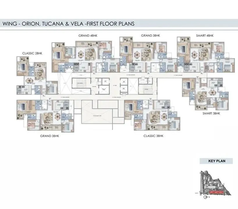 Sumadhura Edition Orion Tucana Vela cluster plan first floor