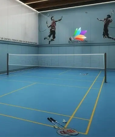 Badminton court at Sattva Green Groves Nelamangala