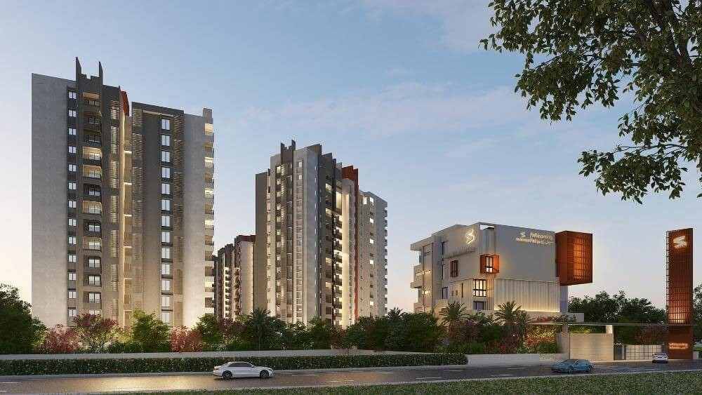 Exterior facade and entrance at Suraksha Whispering Waves Begur