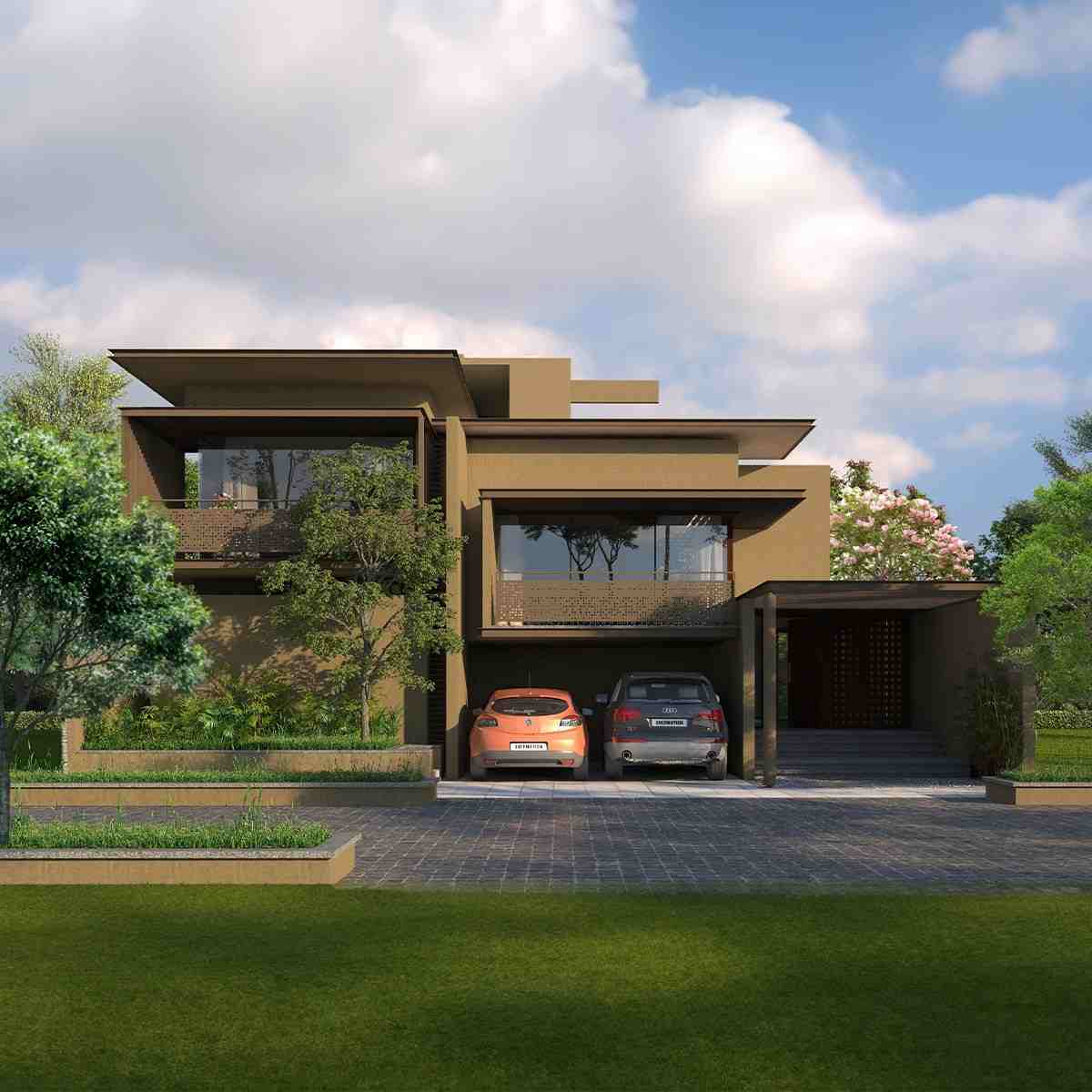 Premium villas elevation at Svamitva Terravana Kanakapura Road
