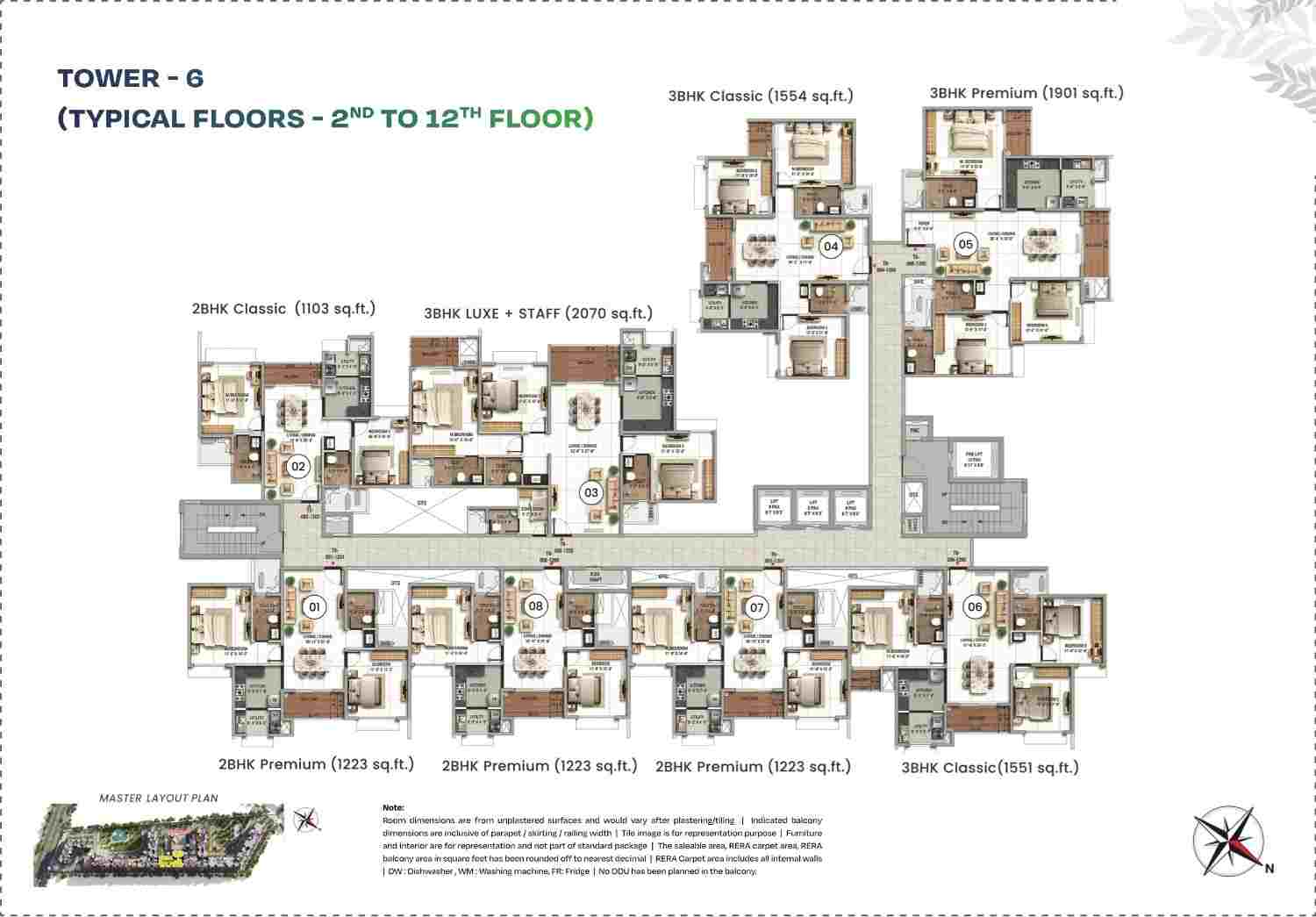 TVS Emerald Altura Tower 6 floor plan