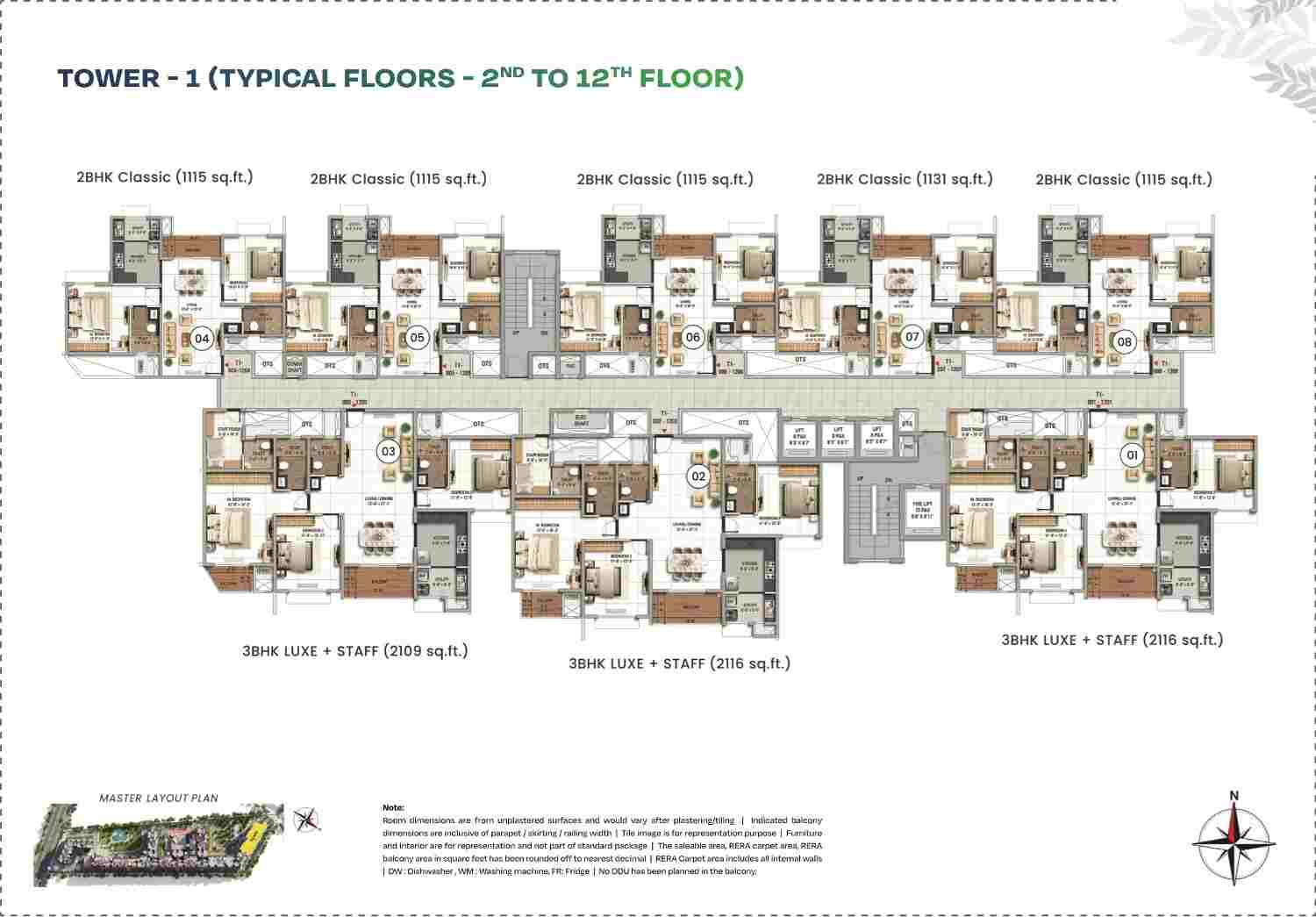 TVS Emerald Altura Tower 1 floor plan