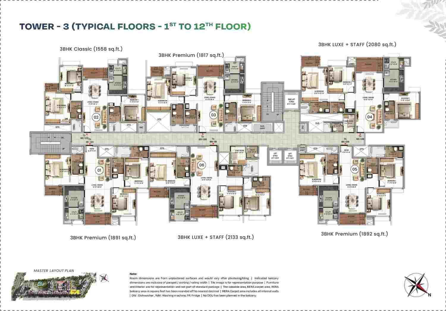 TVS Emerald Altura Tower 3 floor plan
