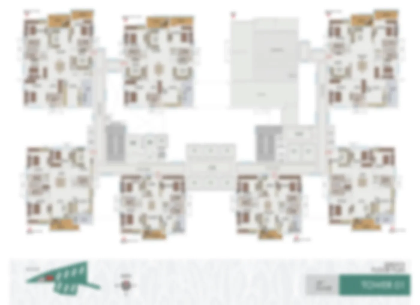 My Home Hoskote residential tower floorplate plan