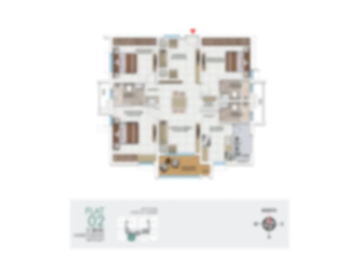 My Home Hoskote apartment unit floor plan
