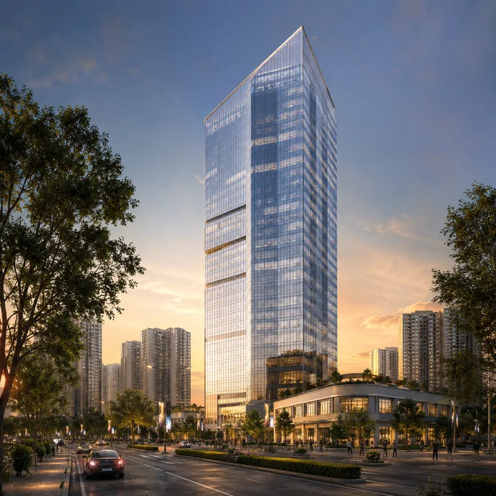 Tower exterior view at Brigade WTC Devanahalli