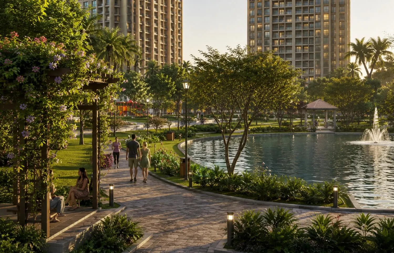Central park at Prestige Park Lane KIADB Devanahalli