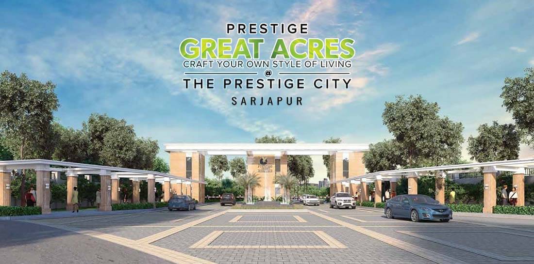 Main view of Prestige Great Acres at Prestige City Sarjapur Road