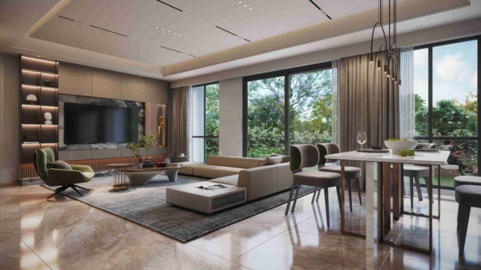 Villa facade view at NVT Oikos Whitefield Bangalore