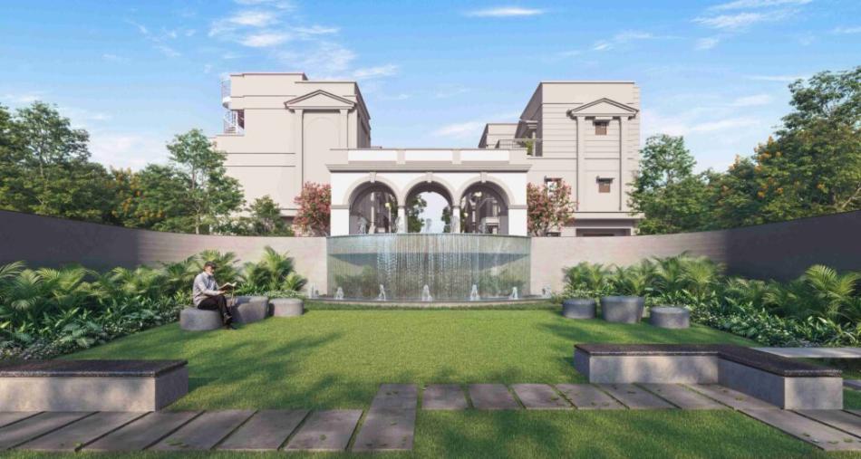 4 BHK villa elevation at NVT Oikos Whitefield