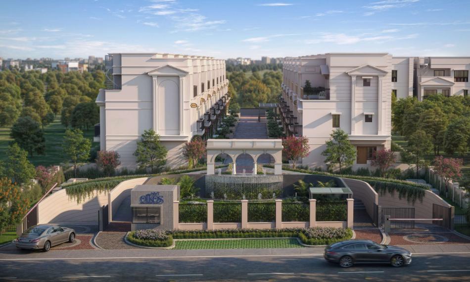 Boutique villa community view at NVT Oikos Whitefield