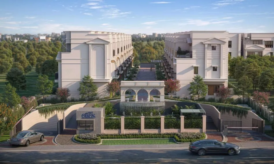 Boutique villa community view at NVT Oikos Whitefield