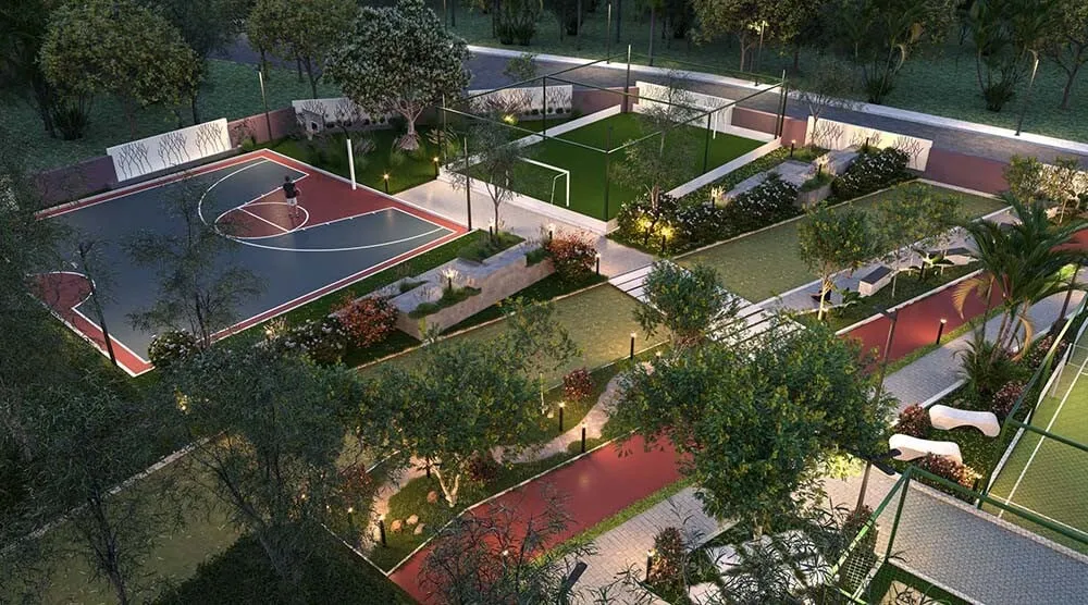 Children play area at Sowparnika Life On The Green Sarjapura