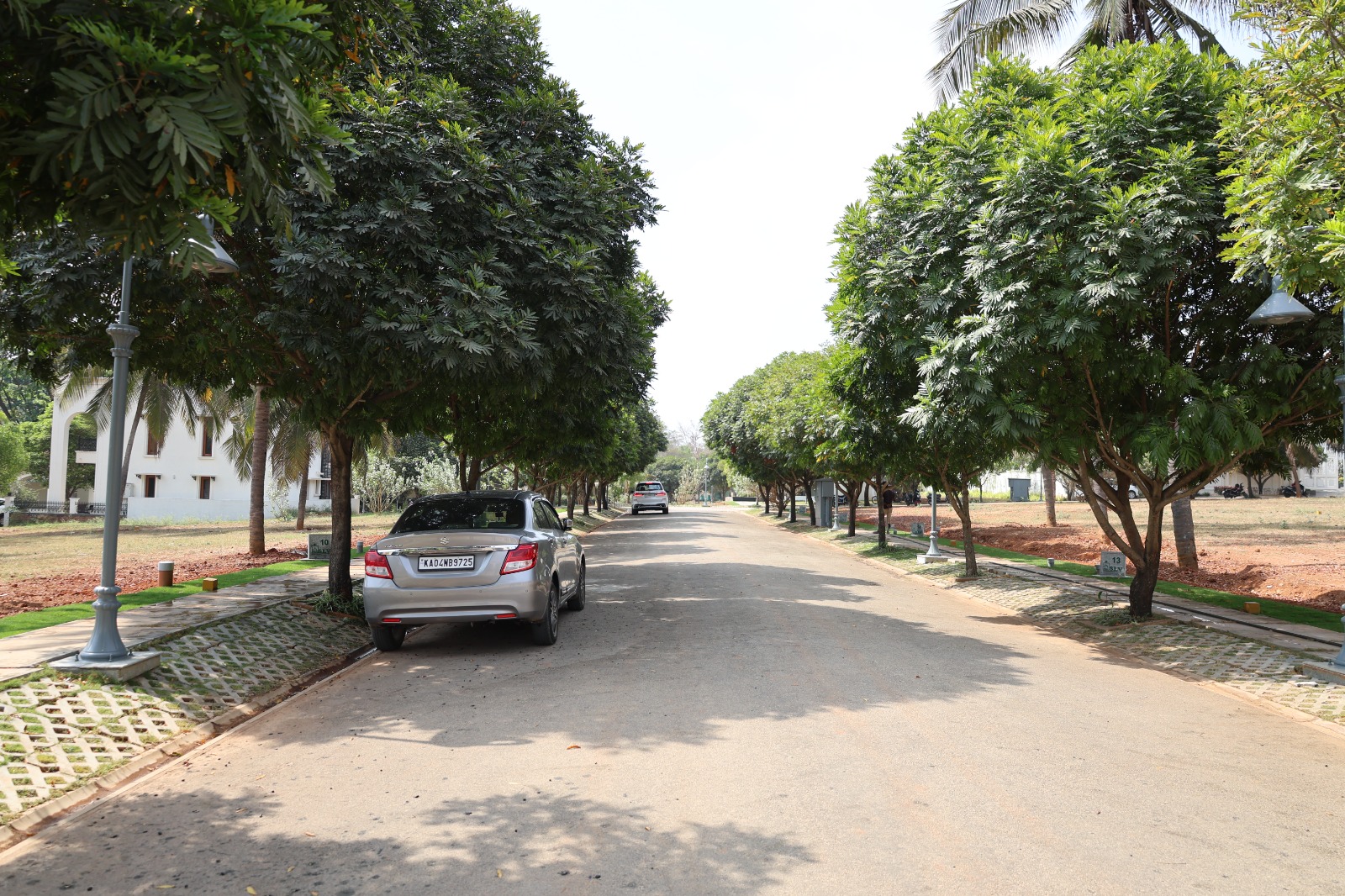 Wide internal road at SLV Sri Krishna Villas plotted layout