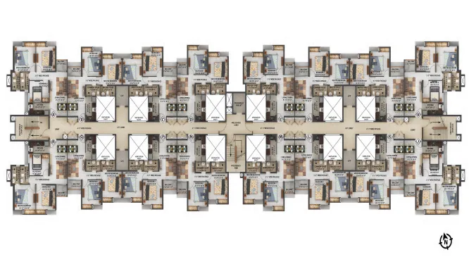 Classic Merusri Canaan plot layout plan Devanahalli