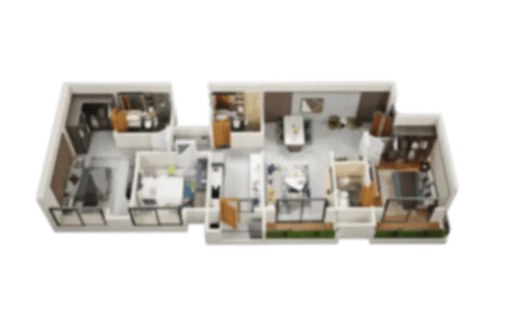 The Loft by VRise north east facing 3 BHK floor plan