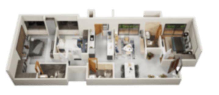 The Loft by VRise south east facing 3 BHK floor plan