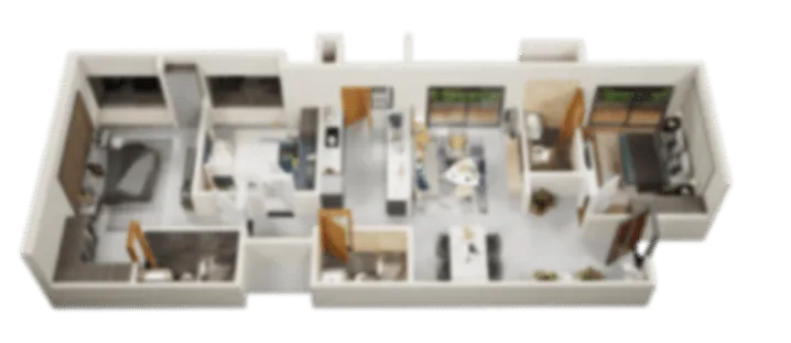 The Loft by VRise south east facing 3 BHK floor plan