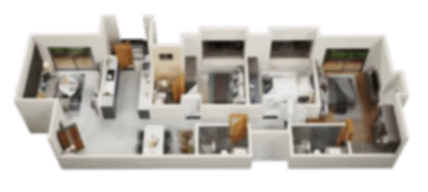 The Loft by VRise south west facing 3 BHK floor plan