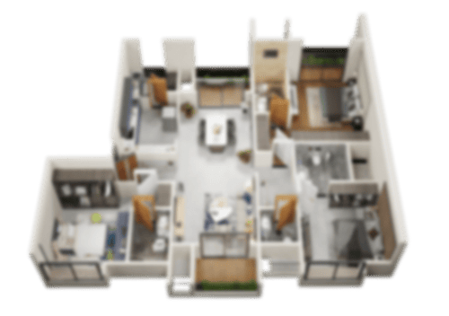 The Loft by VRise west tower floor plate plan Whitefield