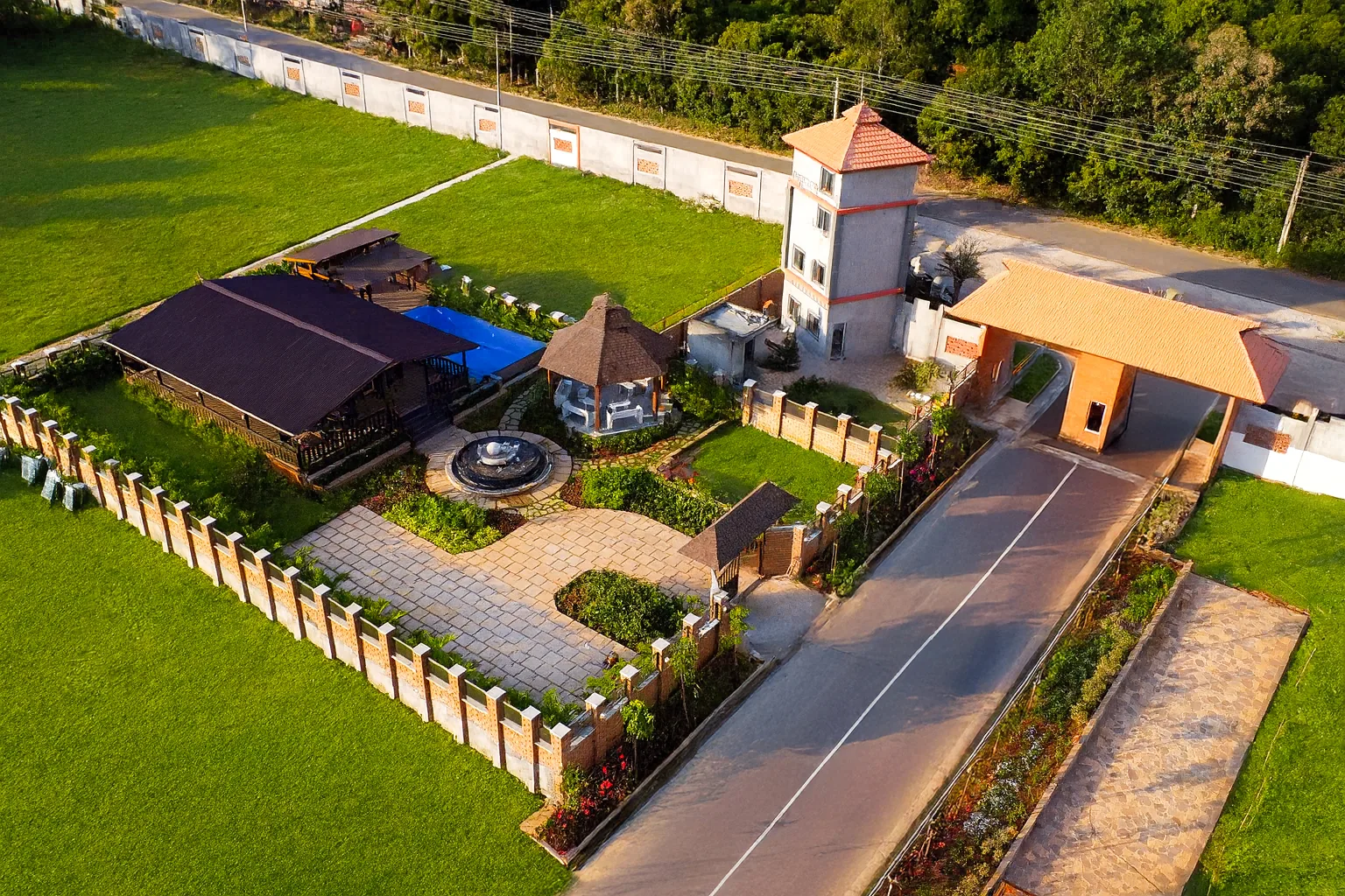 Courtyard space at Saibya Sapling Doddaballapur