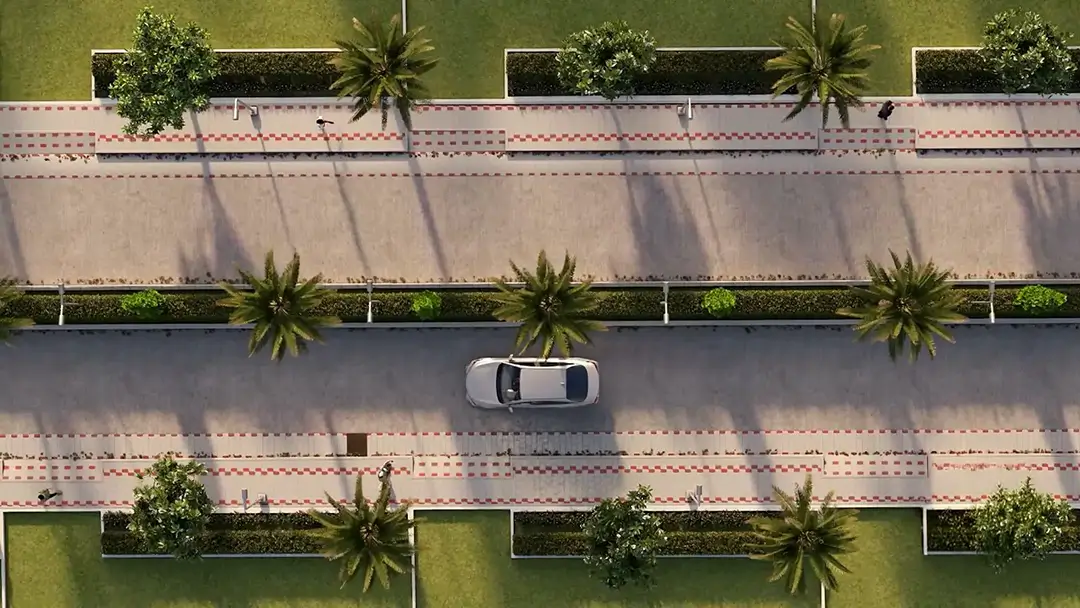Amenity zone at Magical Springs villa plots Devanahalli