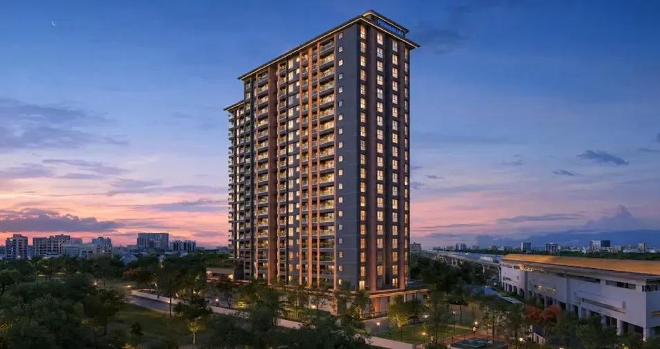 Tower exterior view at Purva Heritage Hosur Road Bangalore