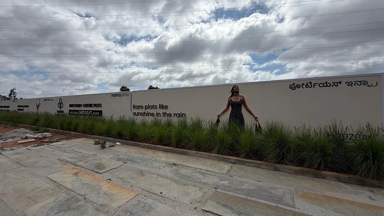 Landscaped park at Fortius Good Earth Devanahalli