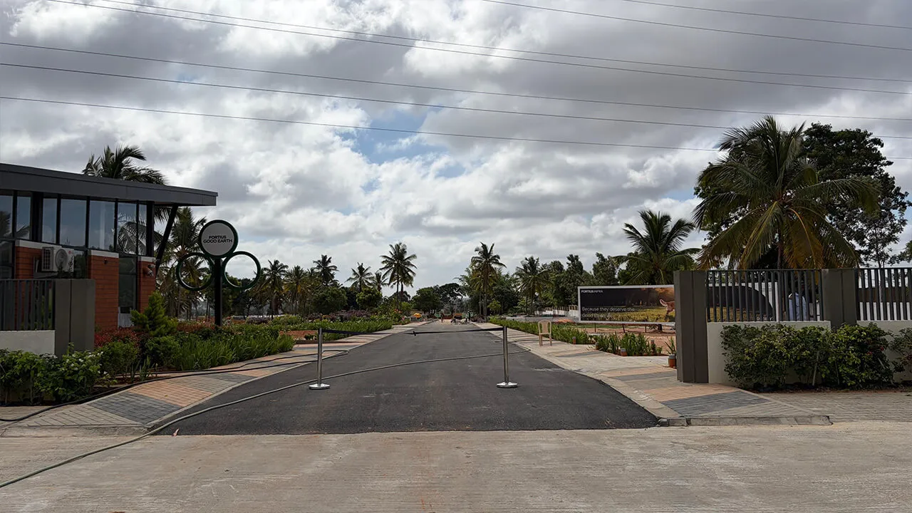 Sports court amenity at Fortius Good Earth Devanahalli