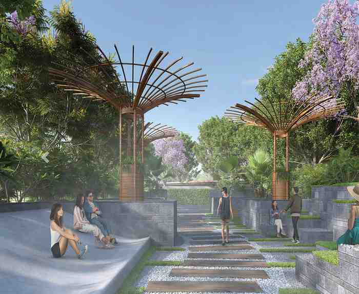 Landscaped zone at Sumadhura Panorama Devanahalli