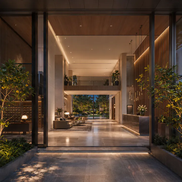 Entrance lobby at SNN Kannur Road Bellahalli