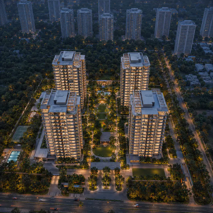 Aerial view of SNN Kannur Road Bellahalli North Bengaluru