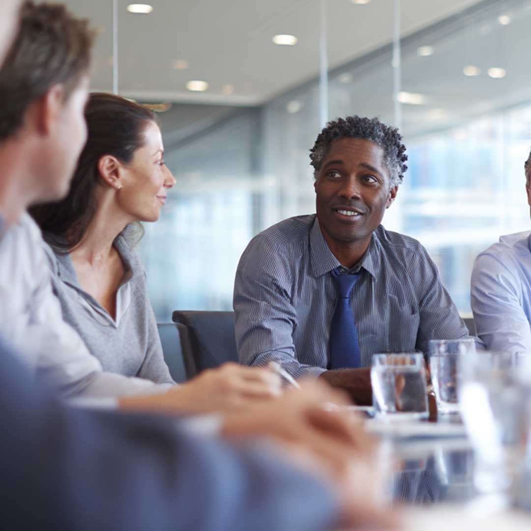 People in meeting