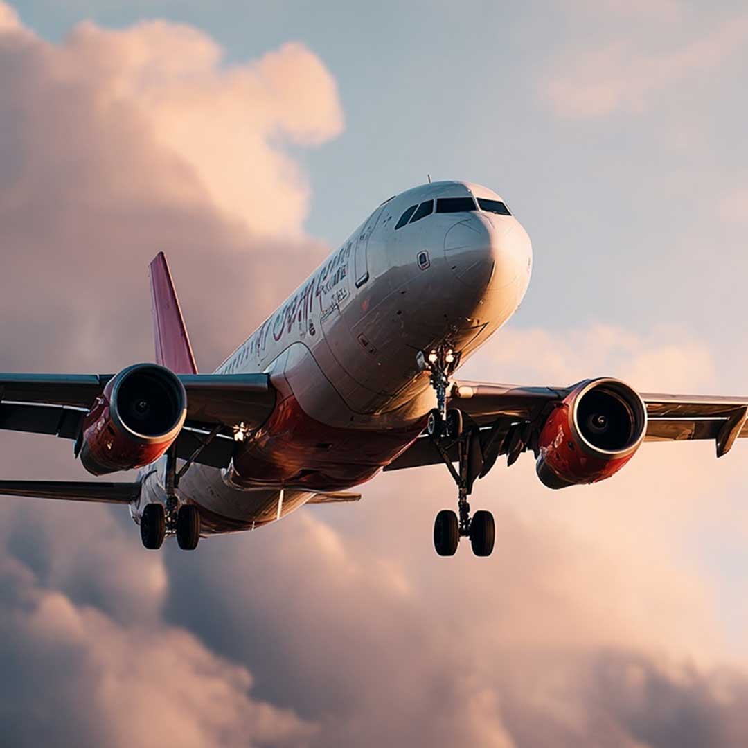 Plane in sky