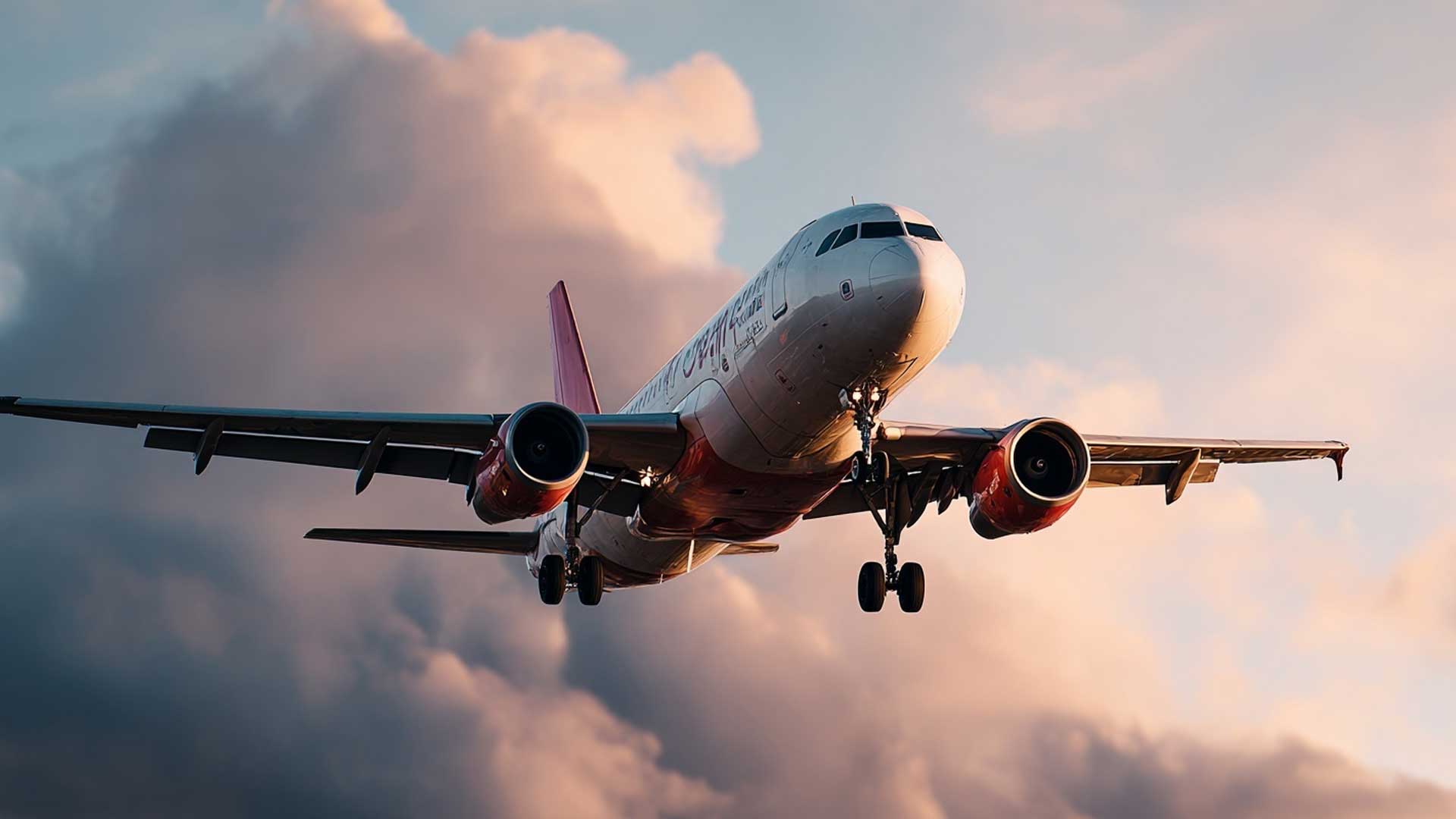Plane in sky