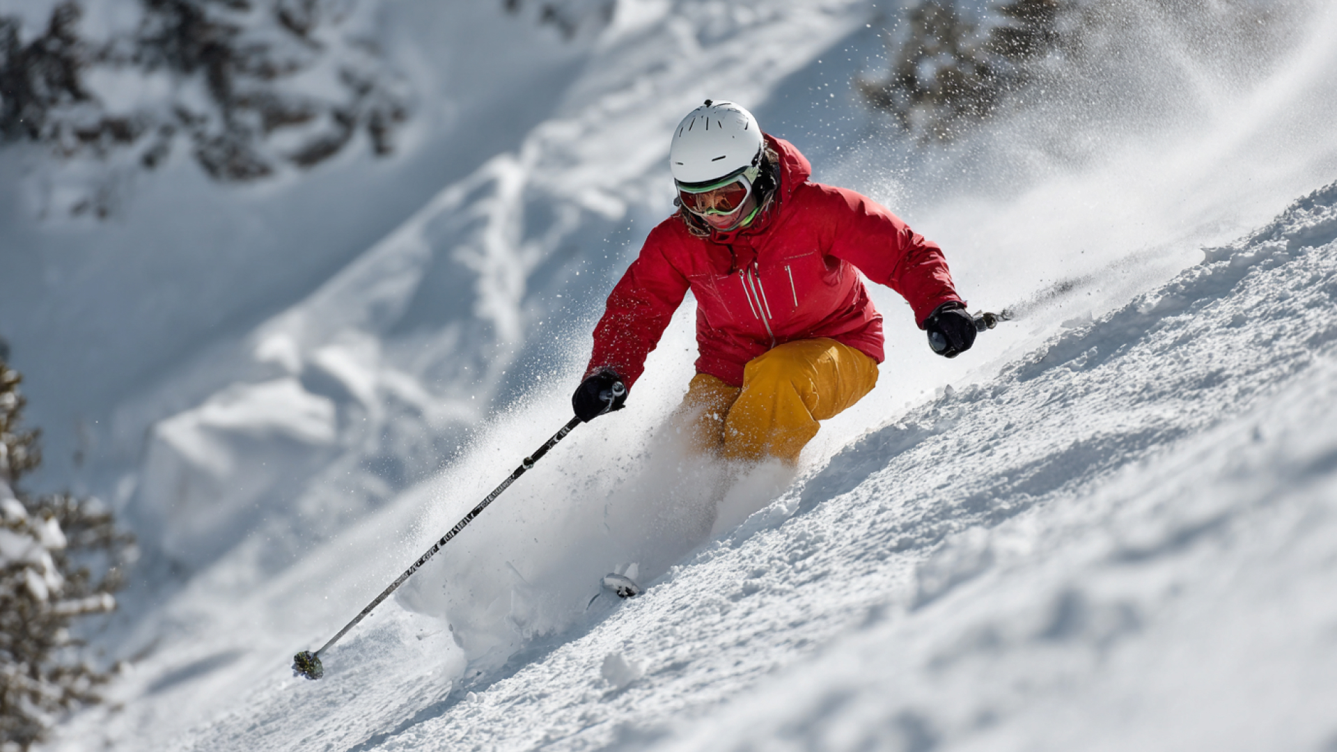 Person skiing