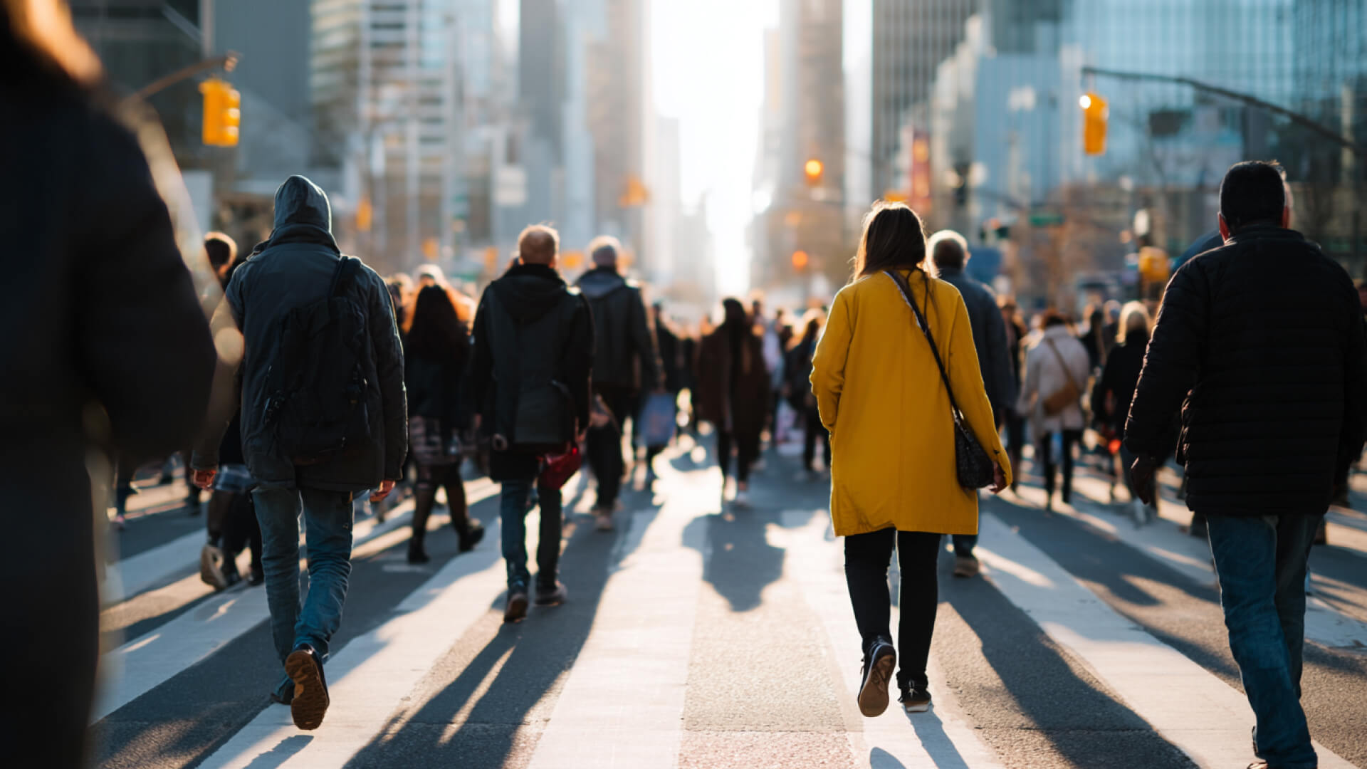 People walking on street