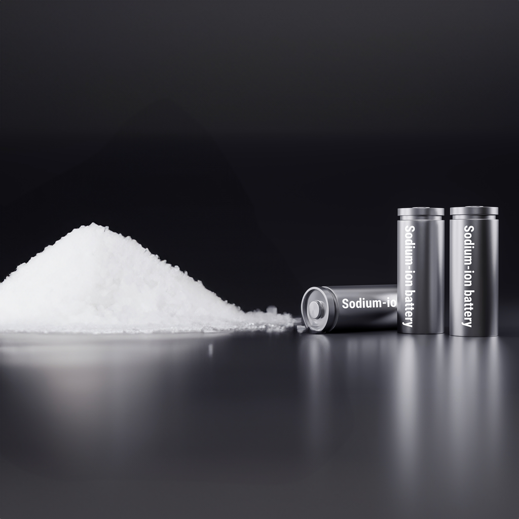 White sodium powder with cylinder cell cases