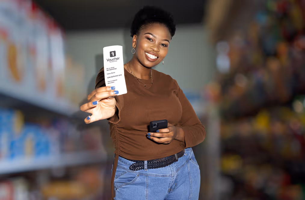 Visual depiction showcasing the new way to pay with Personal 1Voucher on Flash Group's platform – Explore seamless payment experiences and a convenient approach to personal transactions.