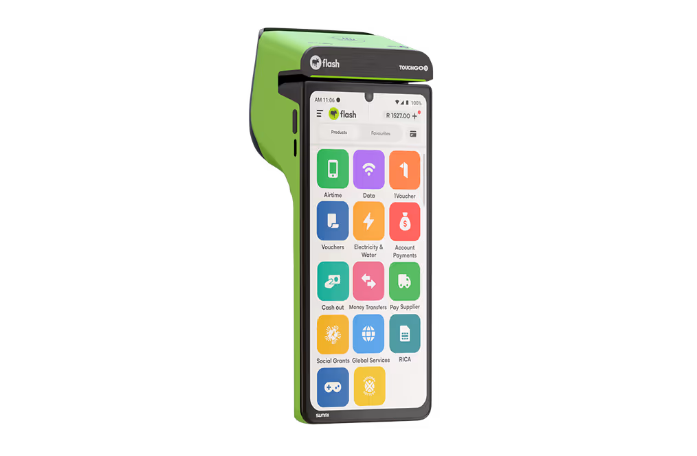 Visual representation showcasing the empowerment of merchants and customers through TouchGo2 device – Explore the transformative capabilities of this innovative solution.