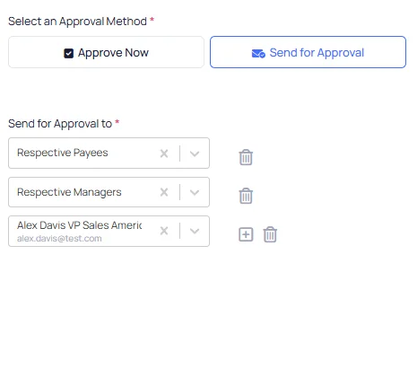 Visdum enables smart approval routing by automatically filtering approval transactions for every rep and every leader.