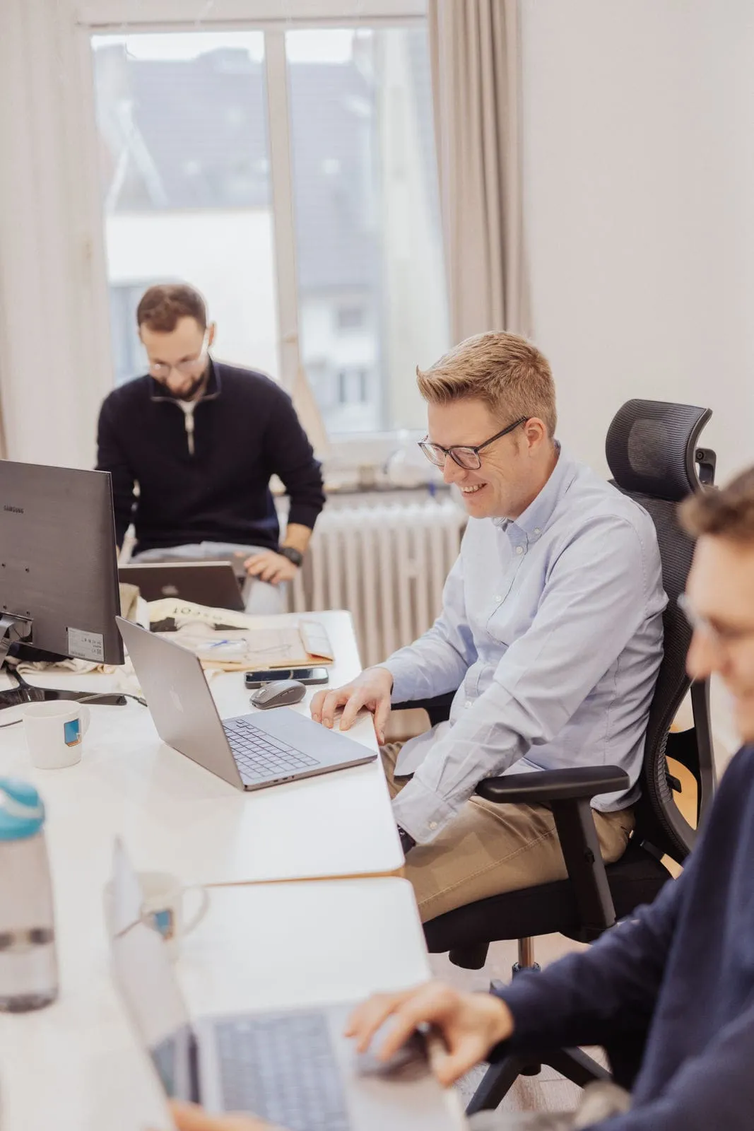 Till having a customer call
