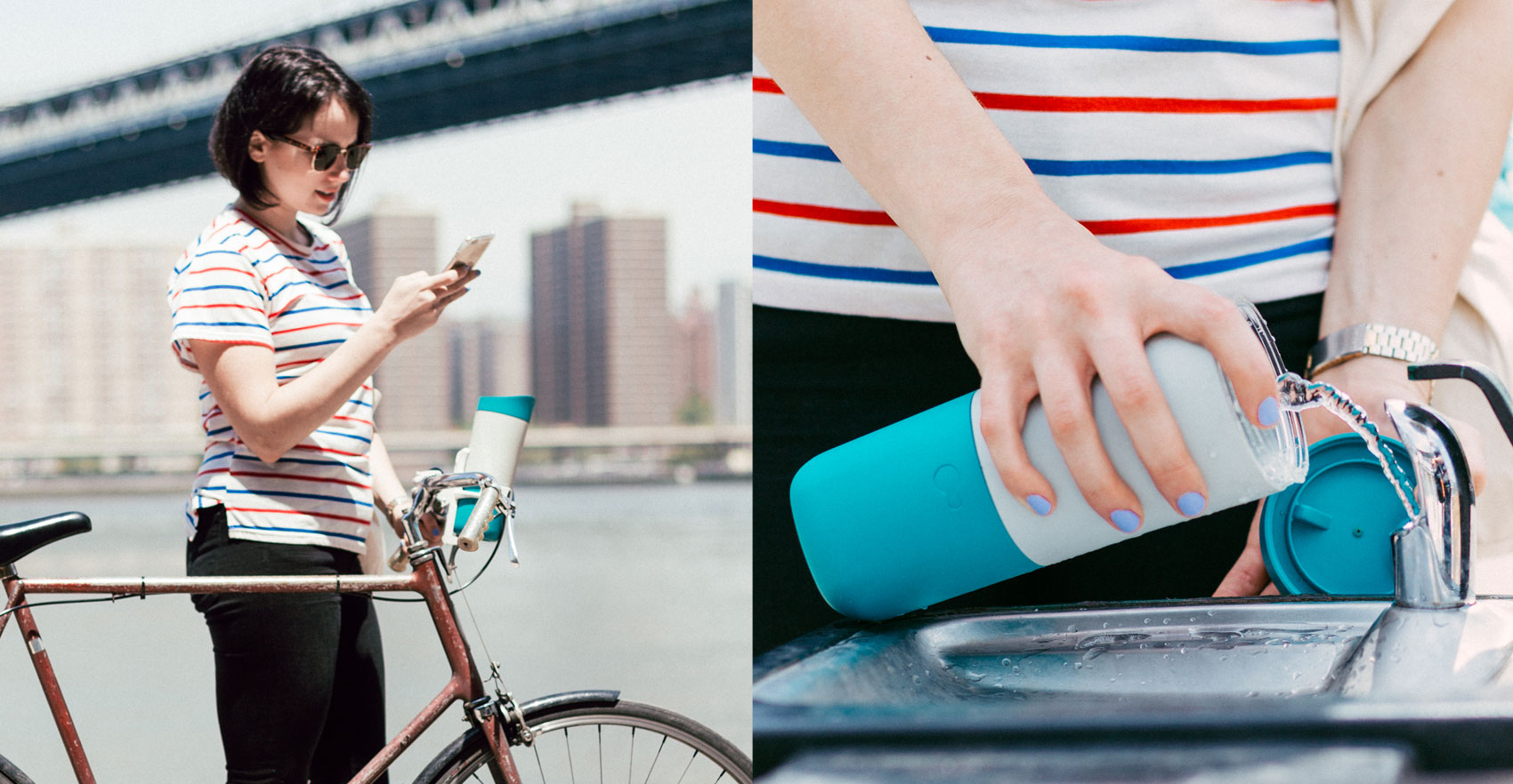 Lifestyle photography for Ozmo showing off the Ozmo cup in use