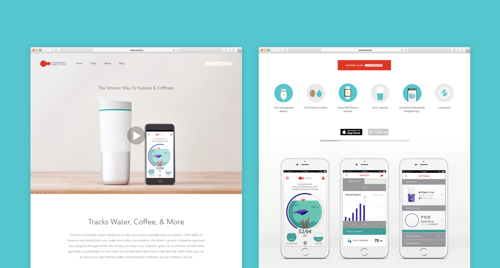 Website design for Ozmo